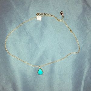 Kendra Scott Turquoise Tear Drop necklace